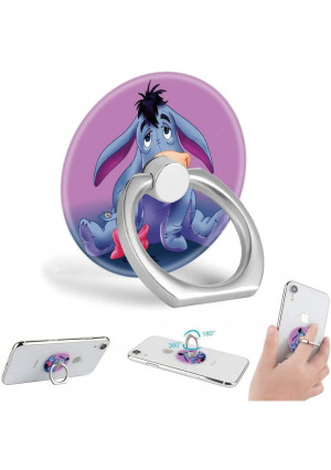 Cell Phone Ring Holder Disney Winnie Pooh Eeyore 360 Degree Rotation Phone Grip Stand Finger Kickstand for All Smartphone and Tablets