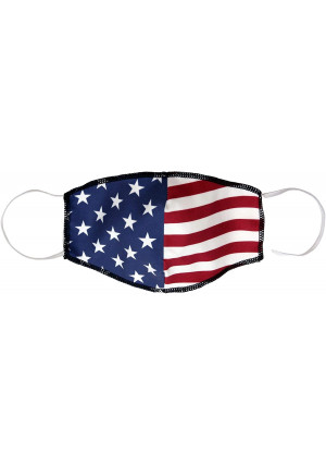 American Flag Mask - Reusable Cloth - Machine Washable and Comfortable For Extended Use
