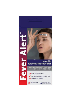 Fever Alert Reusable Sticker Forehead Thermometer