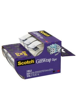 Scotch Gift Wrap Tape, 3/4 in. x 300 in