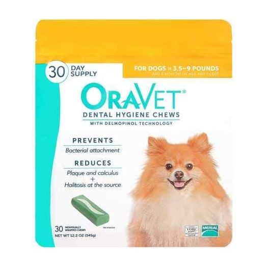 OraVet Dental Hygiene Chew for X-Small Dogs (up to 10 lbs), Dental Treats for Dogs, 30 Count