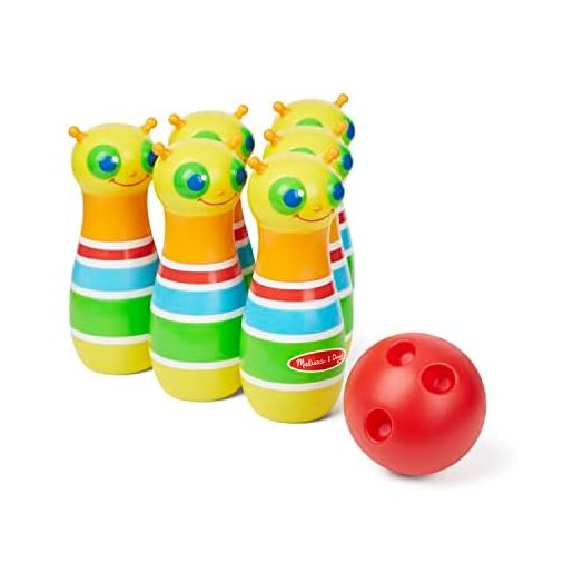 Melissa & Doug Sunny Patch Giddy Buggy Bowling Action Game, 6 Bug Pins, 1 Plastic Ball