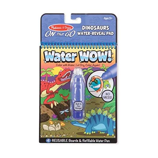 Melissa & Doug On The Go Water Wow! Reusable Water-Reveal Activity Pad, Dinosaurs