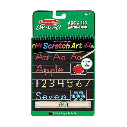 Melissa & Doug Scratch Art - ABC & 123 Writing Pad