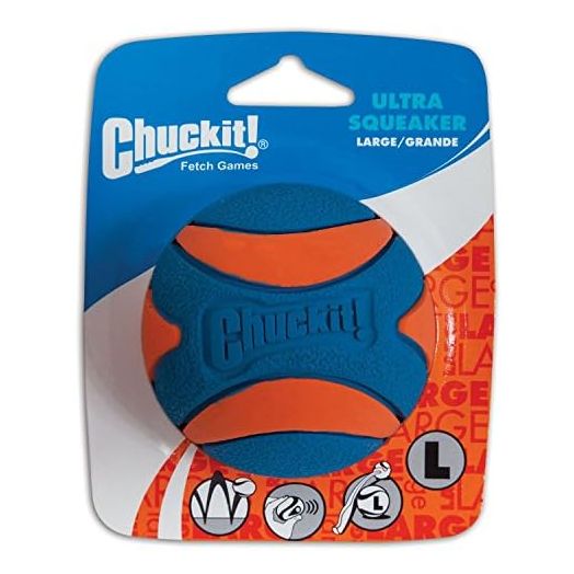 Chuck It Dog (3 Pack) Ultra Squeaker Ball, Large, All Breed Sizes