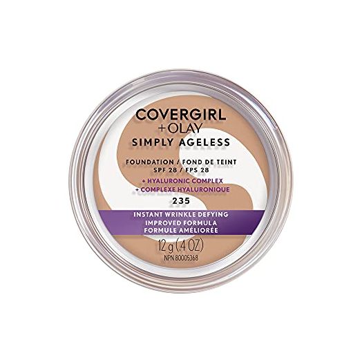 CoverGirl Face Products CoverGirl & Olay Simply Ageless Foundation, Medium Light 235, 0.40-Ounce Package