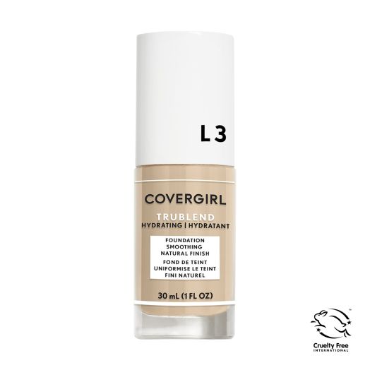 COVERGIRL Trublend Oil-Free Liquid Foundation, Lightweight, Dewy Finish, 1 Fl Oz, Hydrating Foundation, Moisturizing Foundation, Cruelty-Free Foundation, Blends Seamlessly, Won't Clog Pores