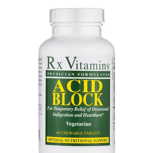 Rx Vitamins Acid Block (formerly GES-5) - 60 Chewable Tablets