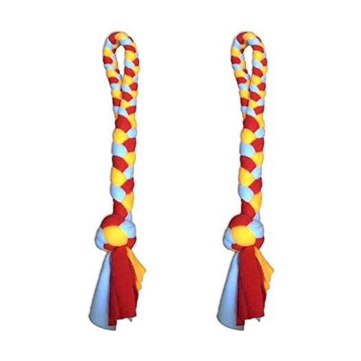 Dewonch Dog Fleece Rope Teaser Toy as Replacement to Chase and Tug