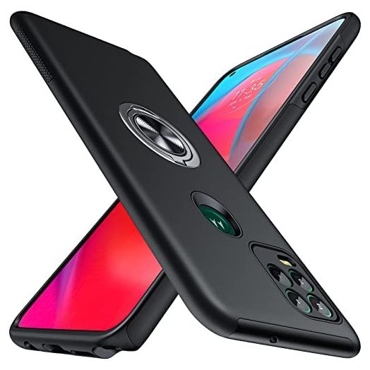 JAME for Moto G Stylus 5G Case, Protective Case for Moto G Stylus 5G 2021 with Kickstand, Shock-Proof Cover for Motorola Moto G Stylus 5G Case 2021, Black