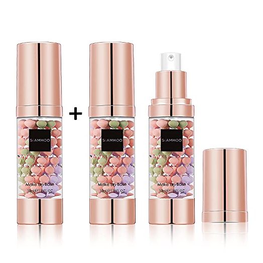 SIAMHOO One Step Face Primer Makeup Tricolor Tinted Moisturizer Skin Tone Correcting and Brightening Primer for Glowing and Flawless Makeup, 35ml - 2pcs