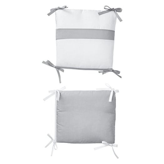 Baby Doll Bedding Junior Rocking Chair Cushion Pad Set for Child/Toddler Rocker, Grey