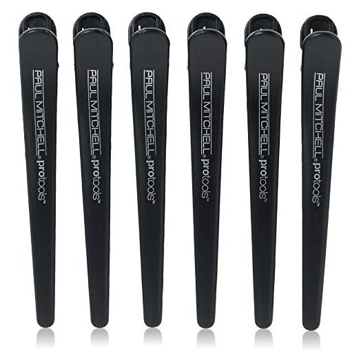 Paul Mitchell Pro Tools Sectioning Hair Clips Set (Set of 6), Slip-Free, No Crease Design