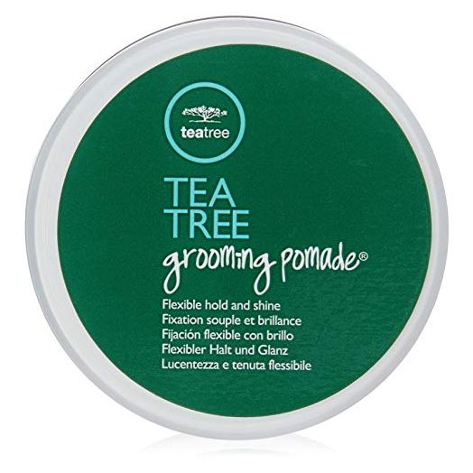 Tea Tree Grooming Pomade, Flexible Hold, High-Shine Finish, For All Hair Types, Especially Wavy + Curly Hair, 3.0 oz.