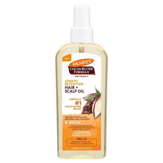 Palmer's Cocoa Butter & Biotin Length Retention Hair and Scalp Oil, 5.1 Ounce