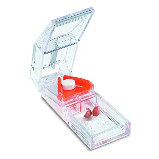 Apex Deluxe Pill Splitter - Pill Splitter With Retracting Blade Guard - For Cutting Small Pills or Large Pills , Tablets
