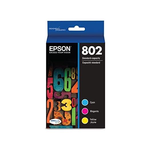 EPSON T802 DURABrite Ultra -Ink Standard Capacity Color Combo Pack (T802520-S) for select Epson WorkForce Pro Printers