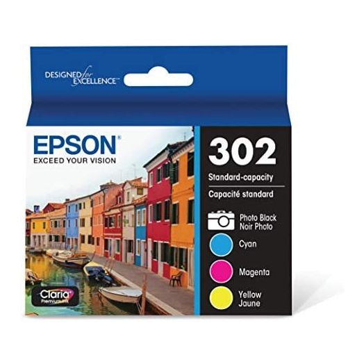 EPSON T302 Claria Premium -Ink Standard Capacity Color Combo Pack (T302520-S) for Select Epson Expression Premium Printers