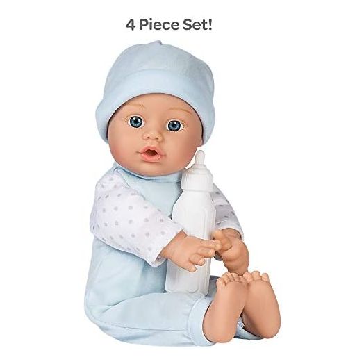 Adora Sweet Baby Boy Peanut - Machine Washable Baby Doll Age 1+ (Amazon Exclusive), 11 inches, Blue