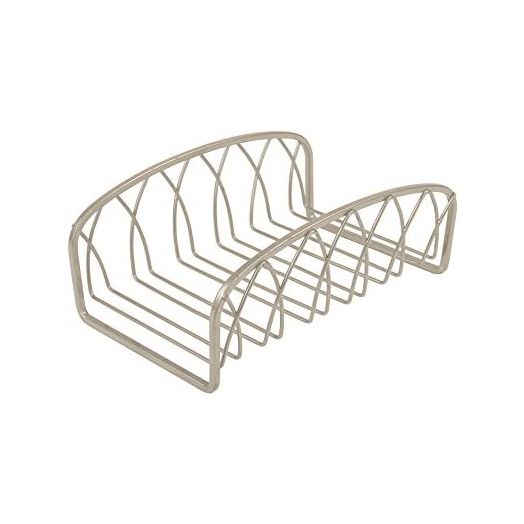 Spectrum Diversified Twist Guest Holder Holds Paper Hand, Modern Décor, Fits Rectangular Disposable Towels for Bathrooms, Small, Satin Nickel