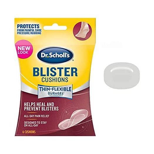 Dr. Scholl's BLISTER CUSHION with Duragel Technology, 6ct // Heal and Prevent Blisters with Cushioning that is Sweat-Resistant, Thin, Flexible and Nearly Invisible