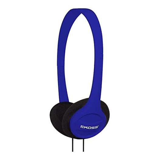 Koss KPH7B Portable On-Ear Headphone with Adjustable Headband - Blue