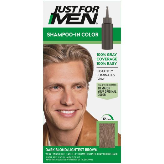 Just For Men Shampoo-in Gray Hair Color, H 15 Dark Blond/Lightest Brown