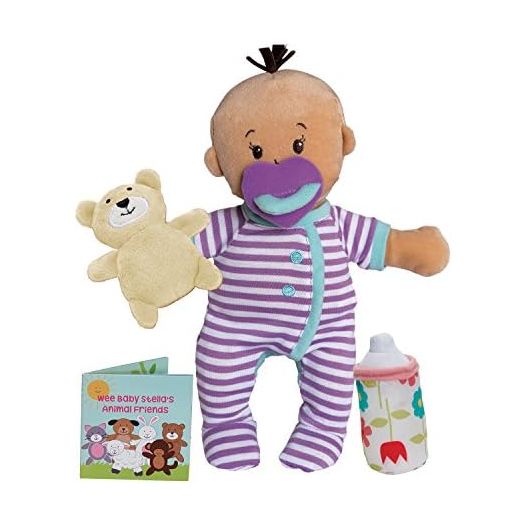 Manhattan Toy Wee Baby Stella Beige Sleepy Times Scent 12" Soft Baby Doll Set