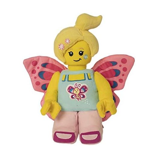 Lego Minifigure Butterfly Girl with Flowers 12" Plush Character