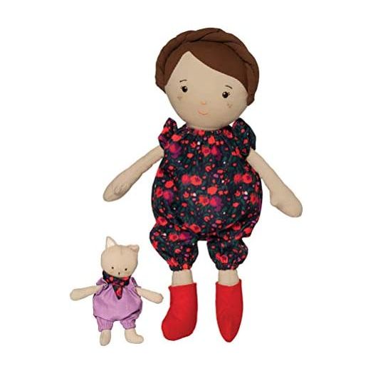 Manhattan Toy Playdate Friends Freddie Machine Washable and Dryer Safe 14 Inch Doll with Companion Stuffed Animal