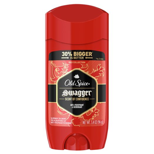Old Spice Antiperspirant Deodorant for Men, Red Swagger Scent, 3.4 oz