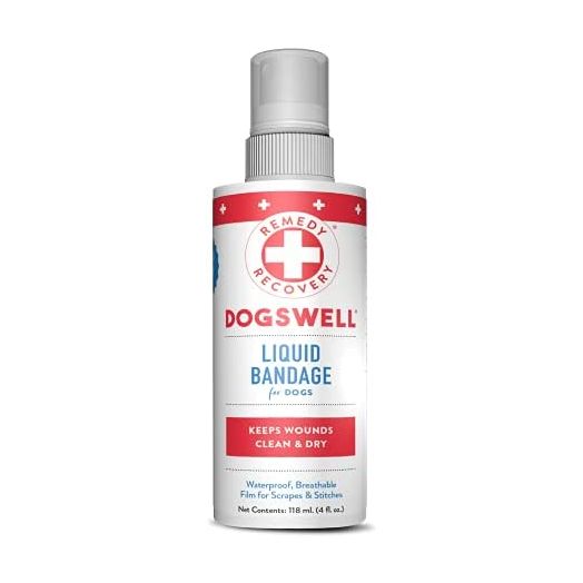 Cardinal Laboratories Remedy and Recovery Liquid Bandage for Dogs, 4-Ounce, White (43404)