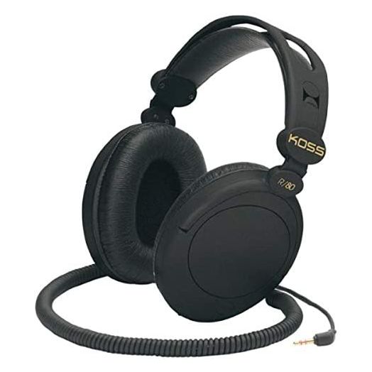 Koss 154336 R-80 Over Ear Headphones, Black