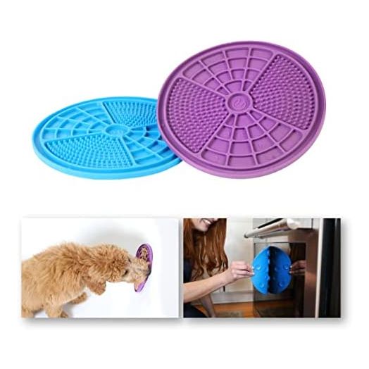 Hyper Pet IQ Treat Mat Dog Lick mat with Suction Cup, Lick mat for Dogs or cat Lick mat