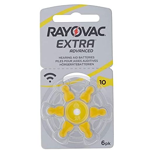 Rayovac Extra Advanced, size 10 Hearing Aid Battery (pack 60 pcs)