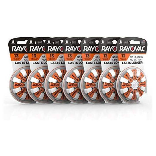 Rayovac Hearing Aid Batteries Size 13 for Advanced Hearing Aid Devices,56 Count