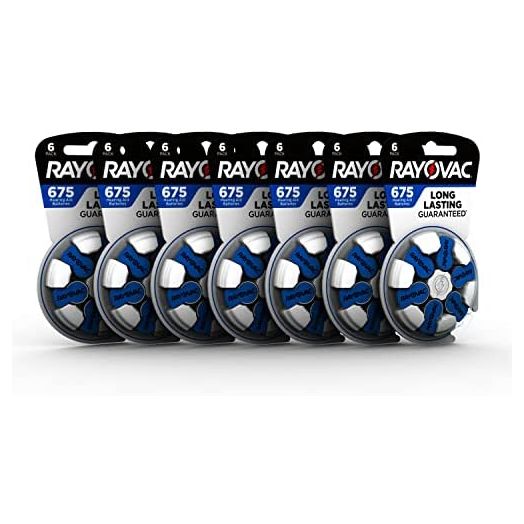Rayovac Size 675 Hearing Aid Batteries, Hearing Aid Batteries Size 675, 42 Count