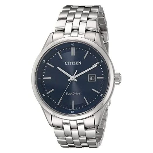 Citizen Eco-Drive Corso Mens Watch, Stainless Steel, Classic, Silver-Tone (Model: BM7251-53L)