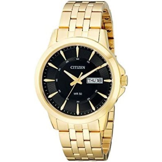 Citizen Quartz Mens Watch, Stainless Steel, Classic, Gold-Tone (Model: BF2013-56E)