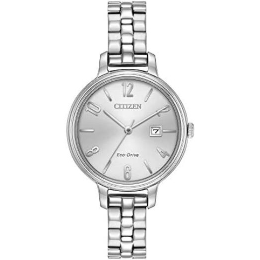 Citizen Women's 'Silhouette' Quartz Stainless Steel Casual Watch, Color:Silver-Toned