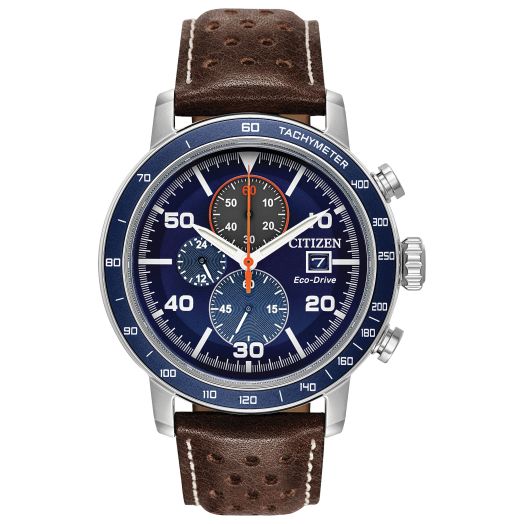Citizen Men's Eco-Drive Sport Casual Brycen Weekender Chronograph Watch, 12/24 Hour Time, Date, Tachymeter, Luminous Hands