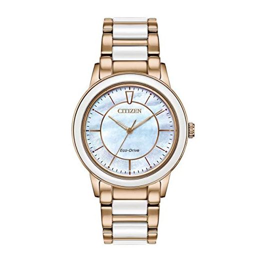 Citizen Eco-Drive Chandler Quartz Womens Watch, Stainless Steel, Casual, Rose Gold-Tone (Model: EM0743-55D)
