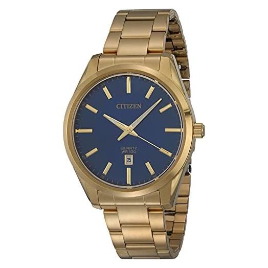 Citizen Quartz Mens Watch, Stainless Steel, Classic, Gold-Tone (Model: BI1032-58L)