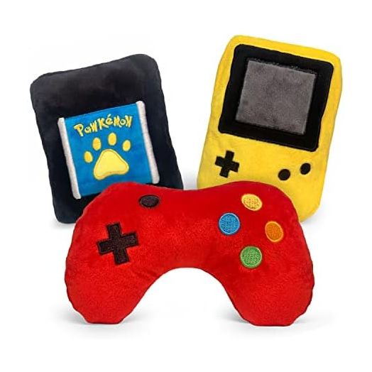 TONBO Cute Fun Plush Dog Toys (Gamer Combo)
