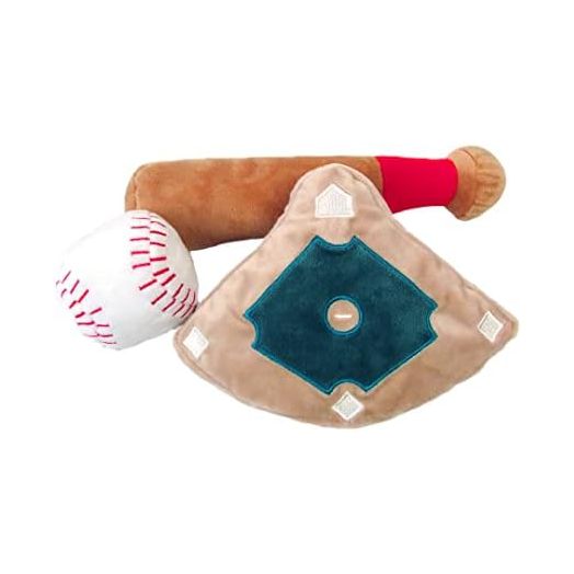 TONBO Cute Plush Dog Toys (Ball Park Combo)