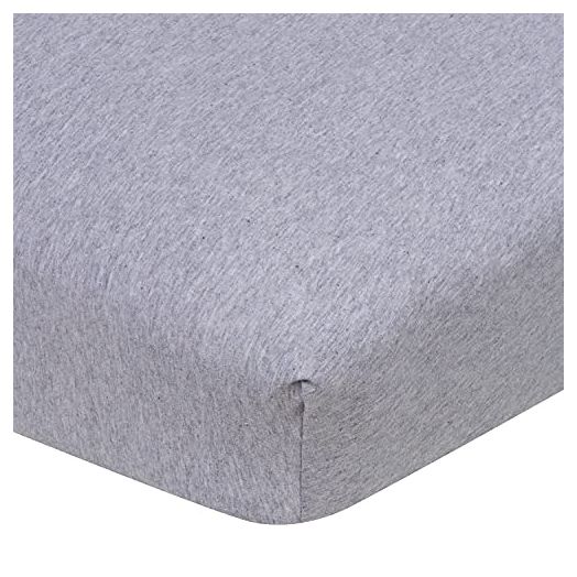 Gerber Baby Boys Girls Neutral Newborn Infant Baby Toddler Nursery 100% Cotton Fitted Bedding Crib Sheet, Gray Grey, 28" x 52