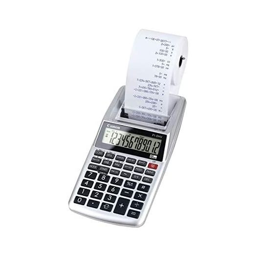 Canon P1-DHV-3 Printing Desktop Calculator, Sliver (2203C001)