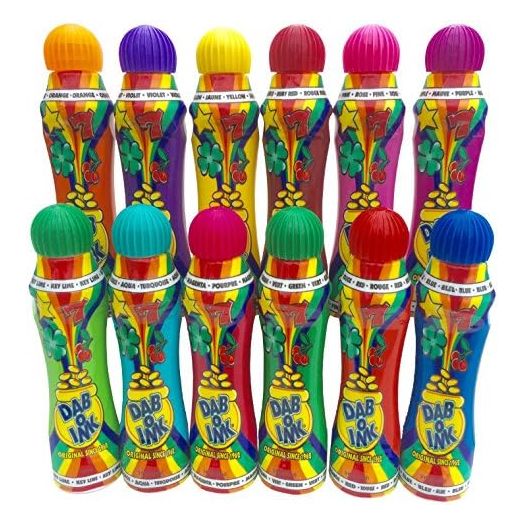 Dab-O-Ink 3oz Bingo Daubers - Mixed Colors - 12ct