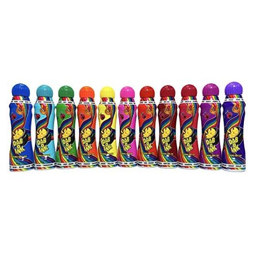 DAB-O-INK 4oz Bingo Daubers - Mixed Colors - 12ct