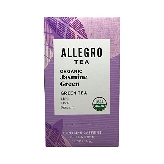 Allegro Tea, Organic Jasmine Green Tea Bags, 20 ct